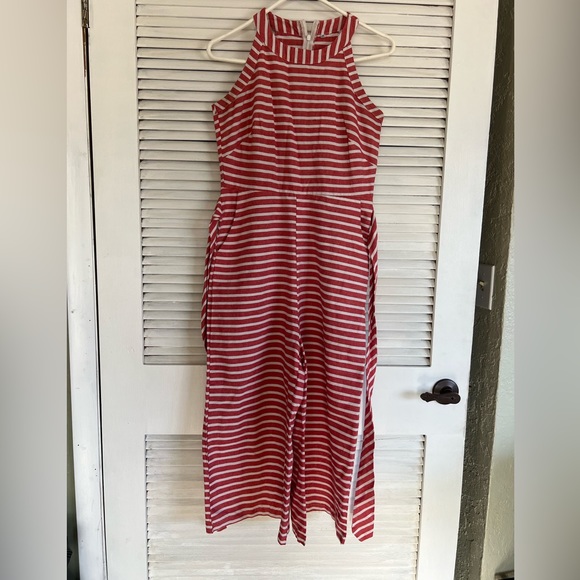 Red and white striped romper - Picture 2 of 5
